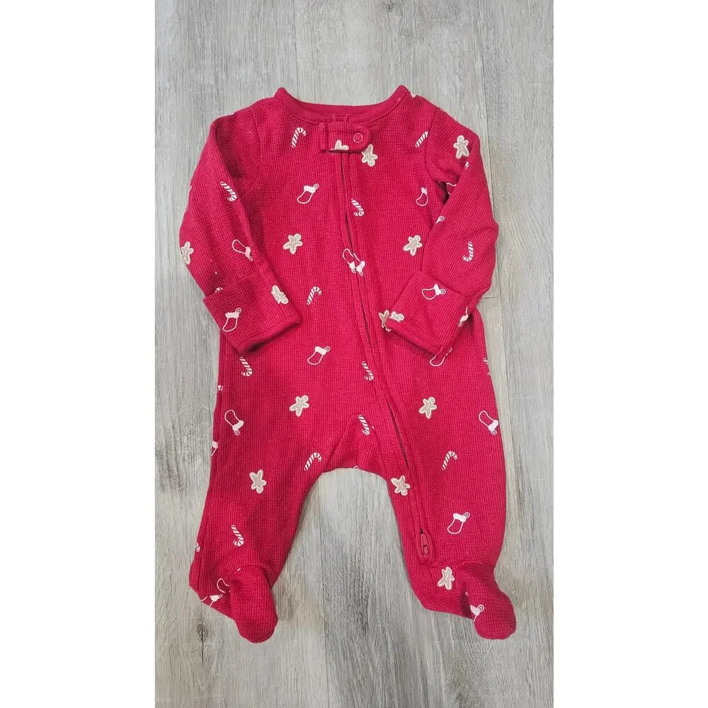 Carter's 3 Month Old Baby Clothes Pack of Three Onesies Christmas Bundle